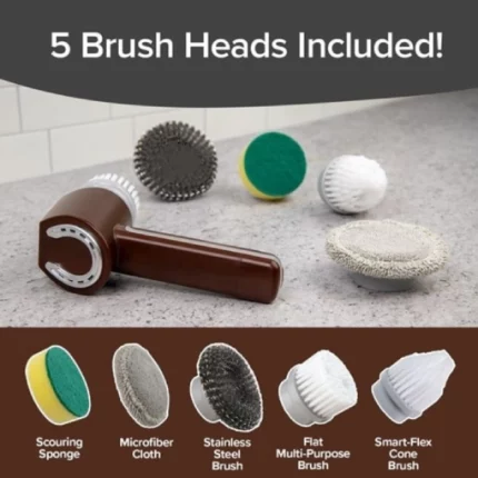 waterproof power scrubber horsepower brosse de nettoyage électrique 5en1