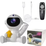 projecteur veilleuse d'astronaute étoiles de galaxie led avec télécommande