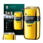 tondeuse rasoir cheveux professionnelle rechargeable à grille vgr v-350 gold