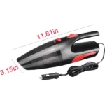 aspirateur de voiture 12v 120w haute puissance avec alimentation câble allume-cigare 5m