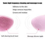 Brosse Nettoyante et Massante Électrique Sonique Visage en Silicone – Image 4
