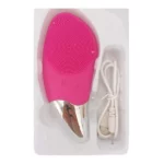 brosse nettoyante et massante électrique sonique en silicone pour visage et peau
