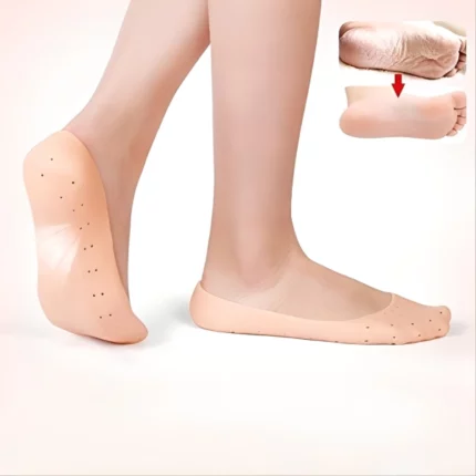 paire de chaussettes médicales hydratantes en gel hydratant en silicone