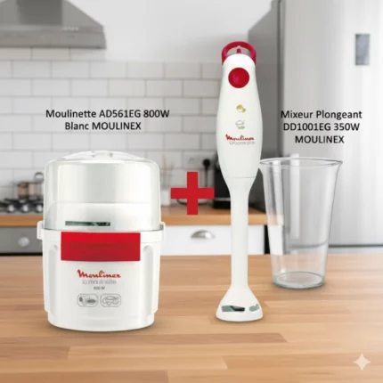 pack mixeur moulinex, moulinette AD561EG 800w, mixeur plongeant DD1001EG 350w
