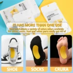 pack de 10 patchs désodorisants pour pieds popda eucalyptus et citronnelle