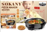plaque de cuisson multifonction pizza maker sokany sk-07079 40cm