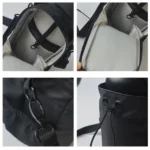 sac de sport magnétique multifonction avec porte-bouteille noir