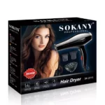 sèche-cheveux professionnel avec concentrateur & diffuseur sokany sk-2213 2600w