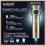 tondeuse à cheveux professionnelle led rechargeable vgr v-991