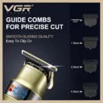 Tondeuse à Cheveux Professionnelle LED Rechargeable VGR V-991 – Image 4