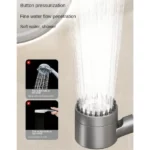 Turbocharged Shower Head Pommeau de douche turbocompressé avec filtre de massage – Image 5
