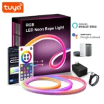 tuya ruban led rgb néon intelligent wifi et bluetooth 5m 96led