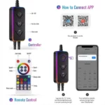 Tuya Ruban LED RGB Néon Intelligent WiFi et Bluetooth - 5m – Image 4