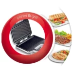 appareil à panini et grill moulinex ultracompact sm156140 700w argent