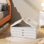 Armoire de Rangement Modulaire à 4, 5 Niveaux – Empilable, Portes Coulissantes et Roulettes – Image 2