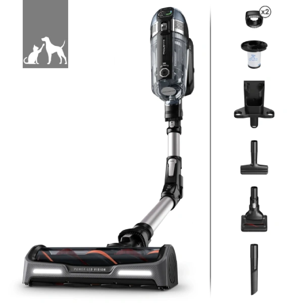 aspirateur balai sans fil rowenta x-force flex 14.60 animal care 200 airwatts