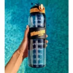 bouteille motivante sport, gym, fitness winning spirit 1l noir