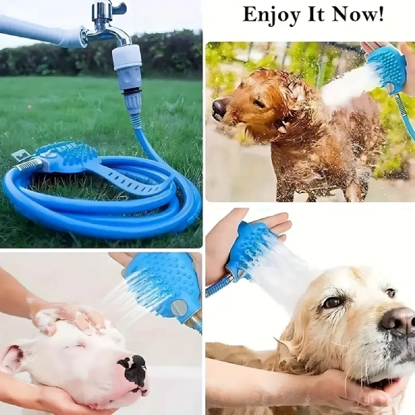 Brosse à Gants de Nettoyage et Massage 2en1 en Silicone pour Animaux de compagnie (3) brosse à gants de nettoyage bain et massage 2en1 en silicone pour animaux de compagnie