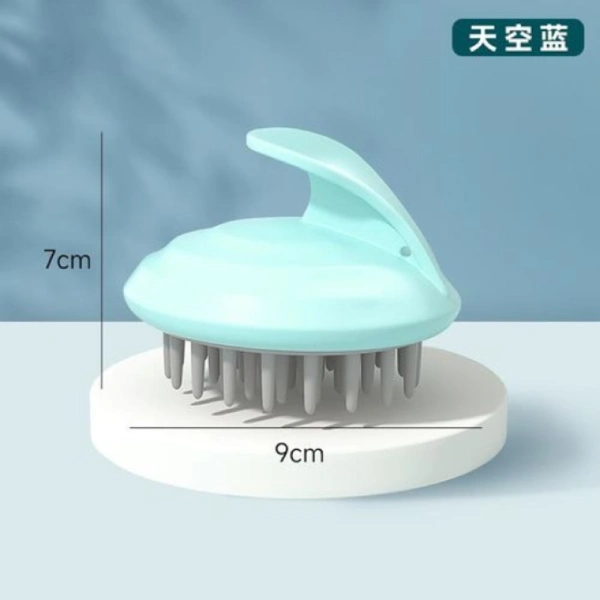 Brosse de Massage Cuir Chevelu & Shampooing en Silicone - vert brosse de massage de cuir chevelu et shampooing en silicone vert bleu