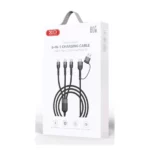 câble de données et charge rapide multifonctionnel xo nb254 60w 1.2m