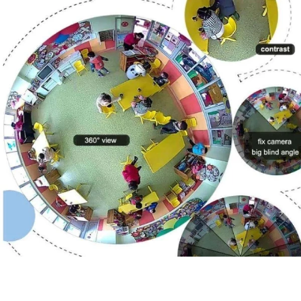 Caméra Panoramique WiFi 3MP HD 360° VRT-A8S V380 Pro - Détection IA (4) Caméra Panoramique WiFi 3MP HD 360° VRT-A8S V380 Pro - Détection IA – Image 3