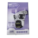 caméra de surveillance extérieure wifi ptz 360° p15 triple 3 lens objectifs 12mp full hd icsee, vision nocturne infrarouge, détection humaine ai