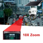 Caméra de Surveillance Solaire 4G/WiFi PTZ 8MP 4K Double Objectif Zoom X10 V380 Pro – Image 4