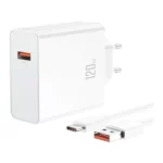 chargeur rapide xo l128 120w, câble usb type-c