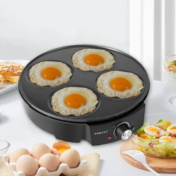 crêpière électrique pancake maker professionnelle sokany sk1003 1200w noir