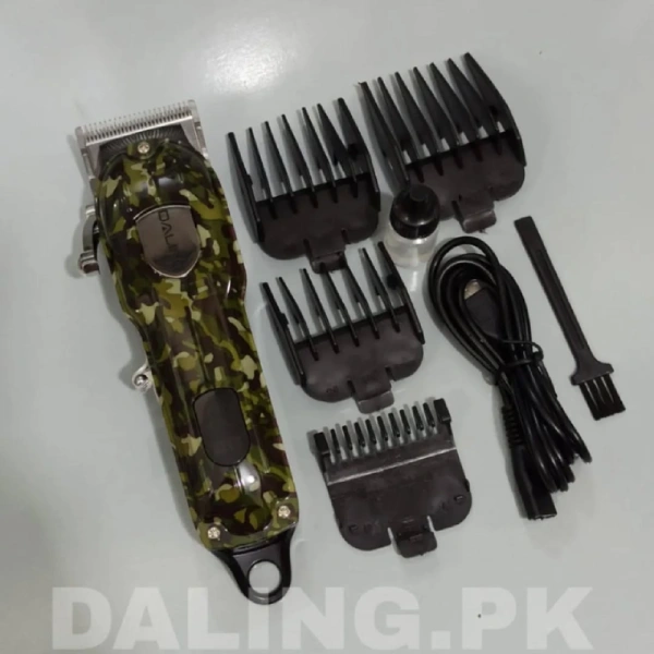 Daling DL-1635 CAMO Militaire Tondeuse Cheveux Professionnelle Rechargeable LED (2) daling dl-1635 camo militaire tondeuse cheveux professionnelle rechargeable led