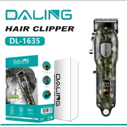 daling dl-1635 camo militaire tondeuse cheveux professionnelle rechargeable led
