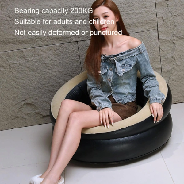 Fauteuil Gonflable Rond Portable – Supporte 200kg (3) fauteuil canapé gonflable rond portable
