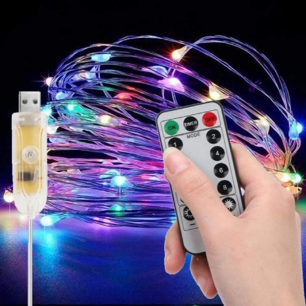 Guirlande Lumineuse USB Multicolore 100 LED RGB - 10M (3) guirlande lumineuse usb multicolore 100 led rgb étanche waterproof 10m