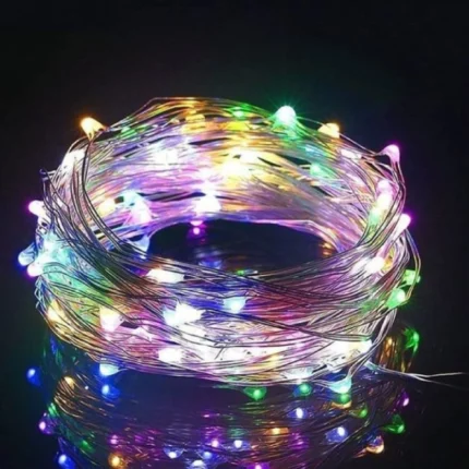 guirlande lumineuse usb multicolore 100 led rgb étanche waterproof 10m