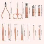 Kit Manucure Pédicure Professionnel 18 Pièces - Rose – Image 4