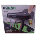 kit de coiffure professionnel 11en1 sonar sn-245 7000w, sèche-cheveux, lisseur, accessoires