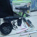 kit de coiffure professionnel 11en1 sonar sn-245 7000w, sèche-cheveux, lisseur, accessoires