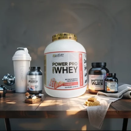 luxury nutrition crea power pro whey strawberry 2kg