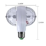 Lampe Disco Magique à Double Tête LED E27 6W – Effet Boule de Scène Rotative – Image 4