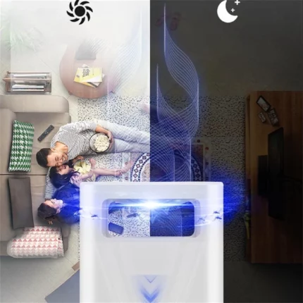 lampe piège anti-moustiques uv 360° usb zz666