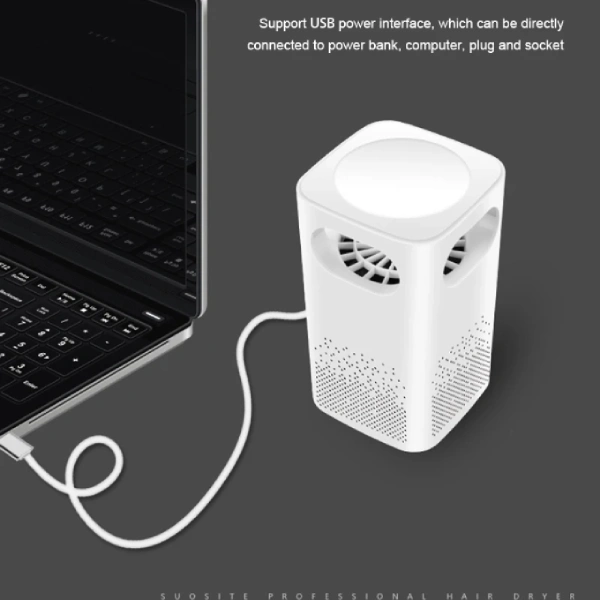 Lampe Piège Anti-Moustiques UV USB ZZ666 – Attraction 360° (4) Lampe Piège Anti-Moustiques UV USB ZZ666 – Attraction 360° – Image 3