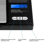 Mini Balance de Précision Numérique à Piles 500g/0,01g – Image 4