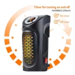 mini chauffage radiateur soufflant électrique prise portable 350w avec thermostat réglable