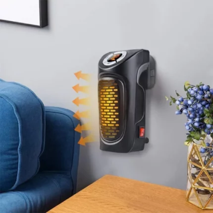 mini chauffage radiateur soufflant électrique prise portable 350w avec thermostat réglable