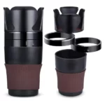 porte-gobelet rotatif 360° multifonction 3en1 pour voiture