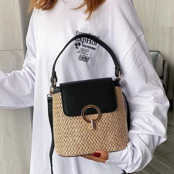 petit sac à bandoulière en paille naturelle chic pour femme relifo