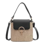 petit sac à bandoulière en paille naturelle chic pour femme relifo