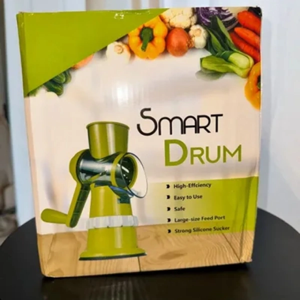 Râpe Manuelle Rotative 3en1 Smart Drum (1) râpe manuelle rotative 3en1 smart drum
