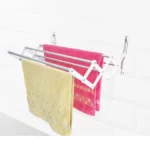 sèche-linge mural extensible aluminium 50x38cm