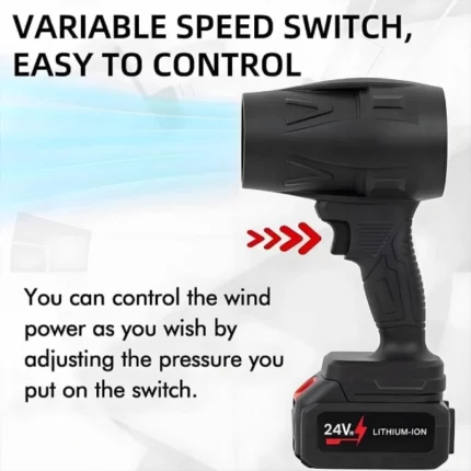 souffleur à jet turbo portable avec batterie 24v